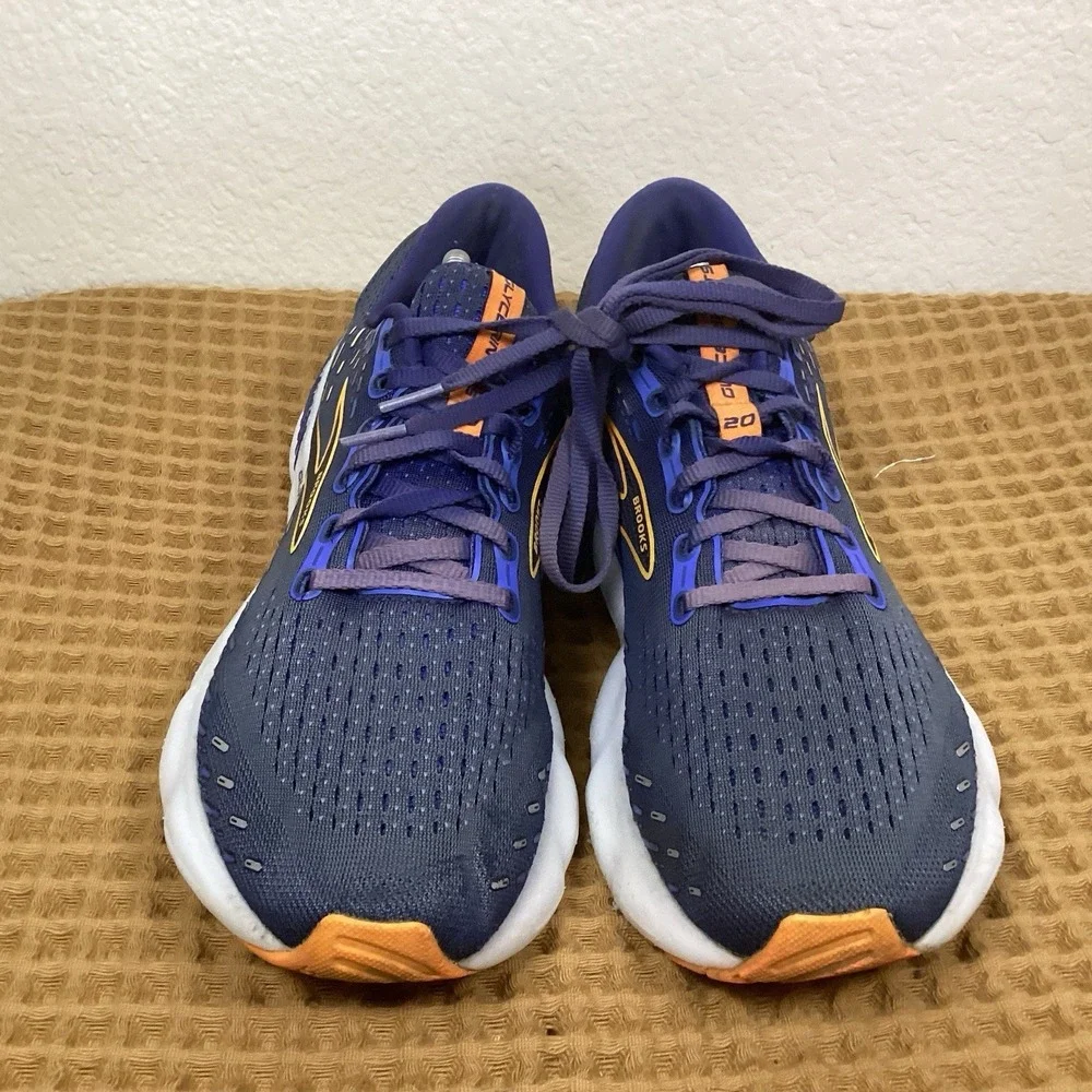 Brooks Glycerin GTS 20 1103831D444 Mens Sz 9.5 Blue Running Shoes Sneaker